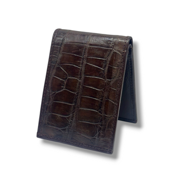 CARTERA COCODRILLO MARRÓN